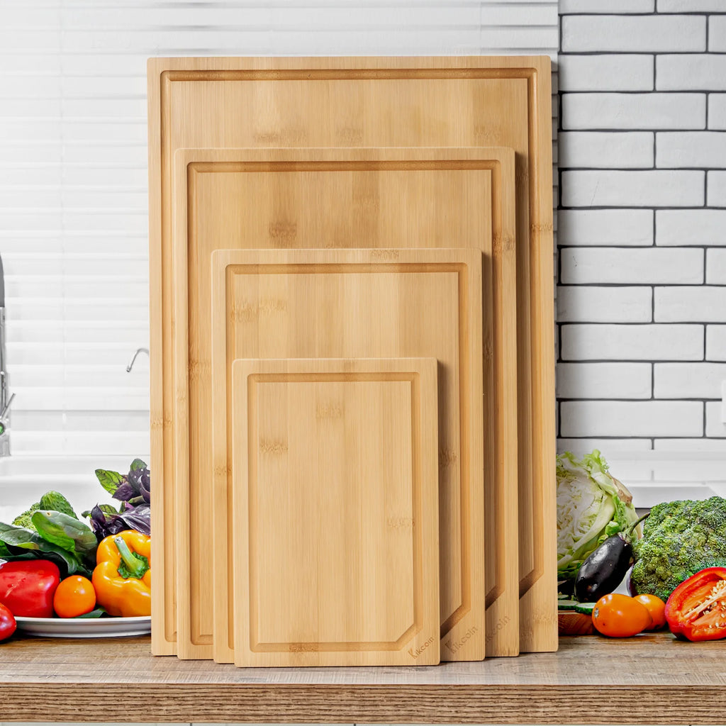 Large  bamboo cutting board set