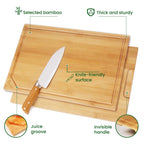 Large  bamboo cutting board set
