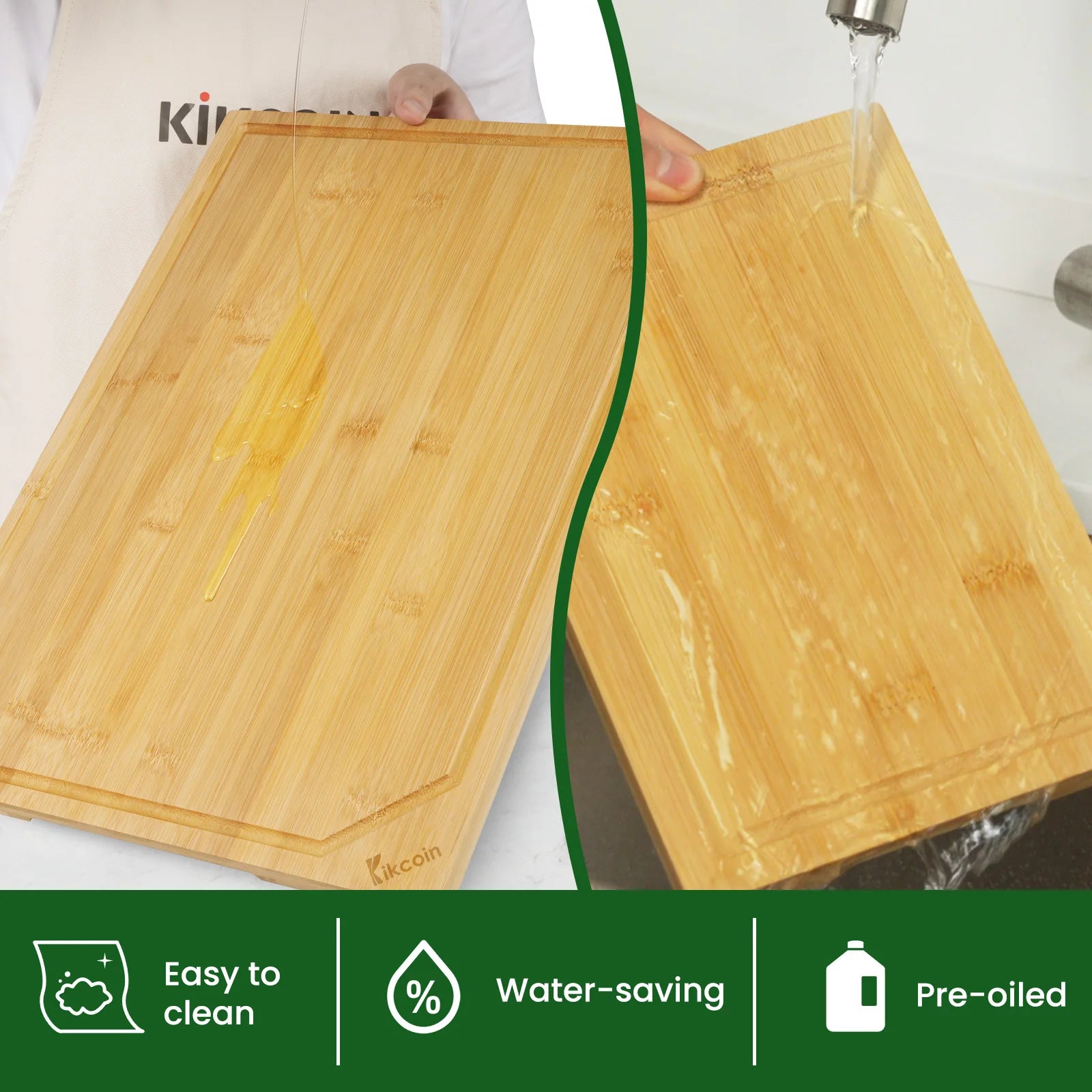 Large  bamboo cutting board set