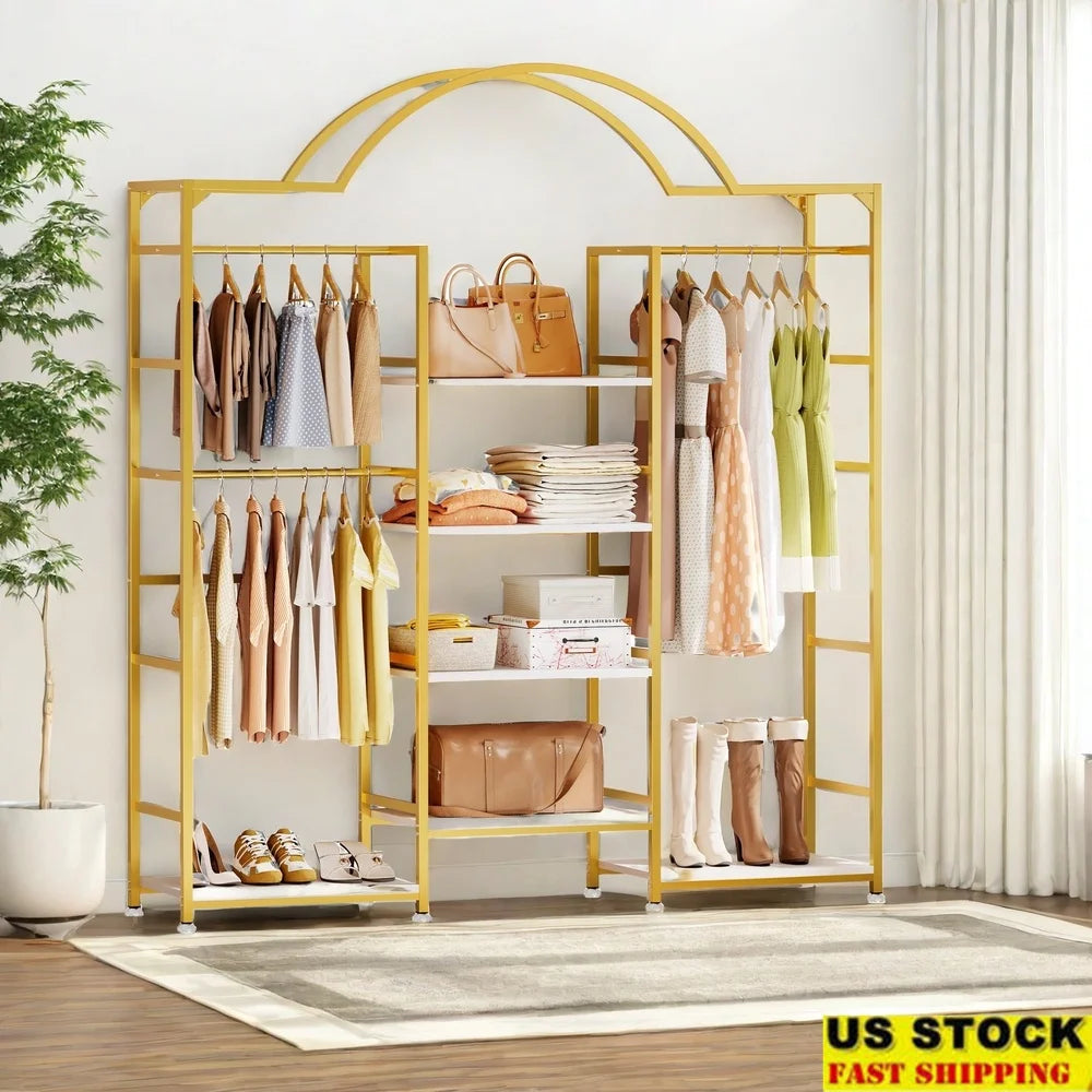 Garment Rack Organizer with shelves