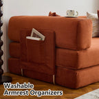 Convertible Sofa Bed  with Armrests and Backrest