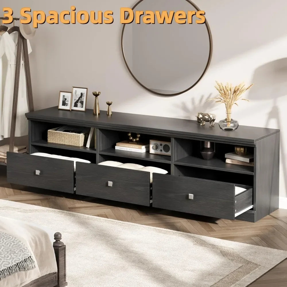 Modern Entertainment Center with Storage Drawers
