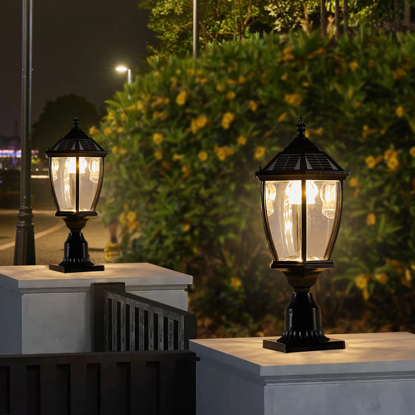 Solar Powered Outdoor Post Light,