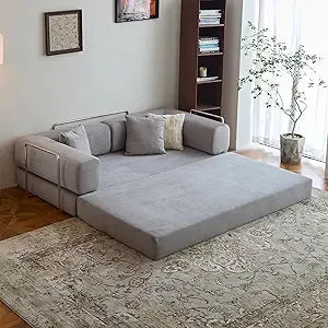 Convertible Sofa Bed  with Armrests and Backrest