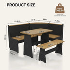 Dining Table Bench Chair Set