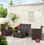 Patio Furniture Set with Cushions,
