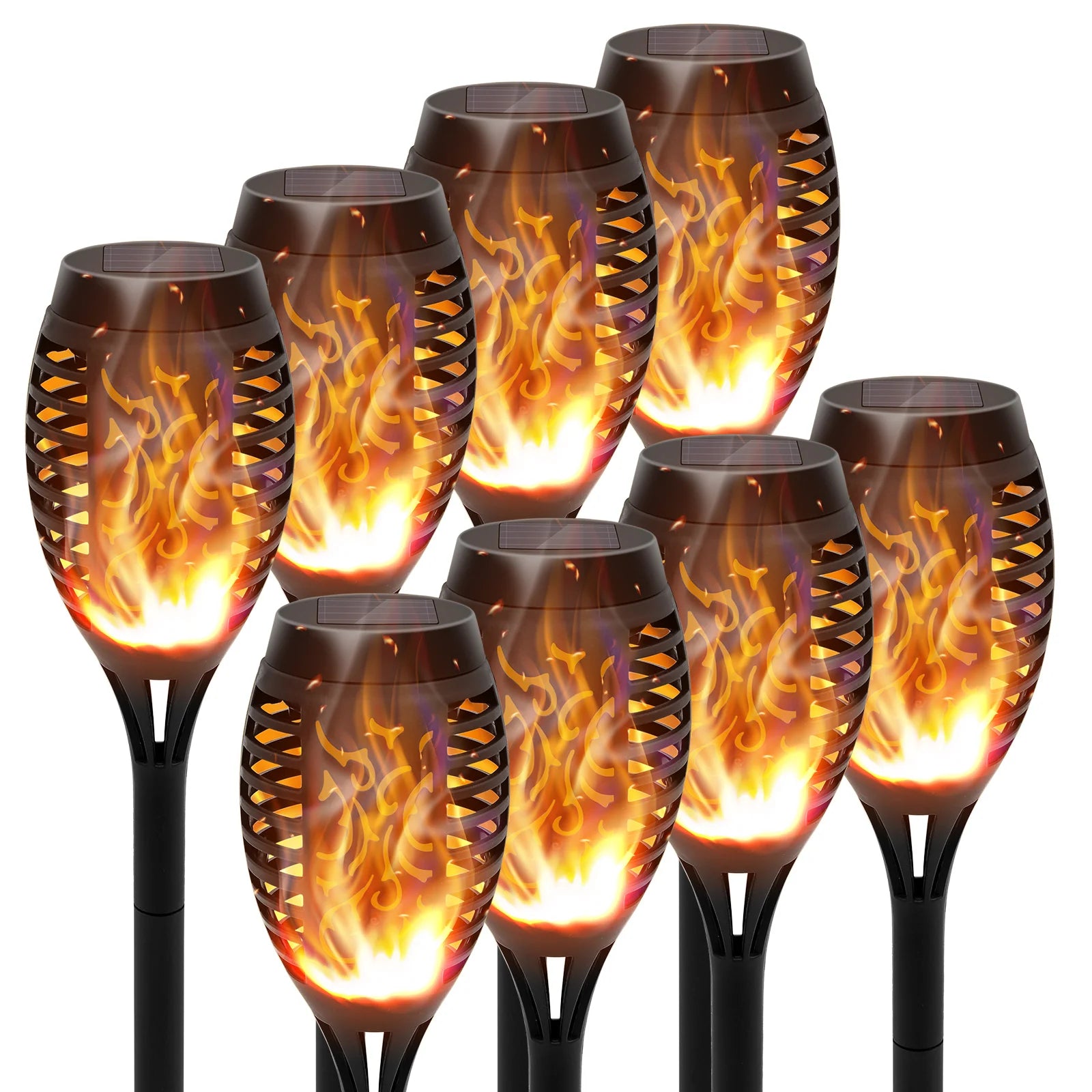 Solar Torch Lights with Flickering Flame