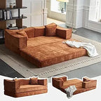 Convertible Sofa Bed  with Armrests and Backrest