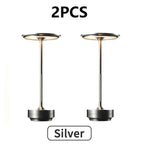 LED Desktop Lamp USB Touch Dimming Metal Recharge Night Light For Coffee Bar Restaurant Bedside Reading Decoration Table Lamps
