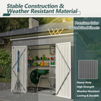 Large Metal Utility Tool Shed