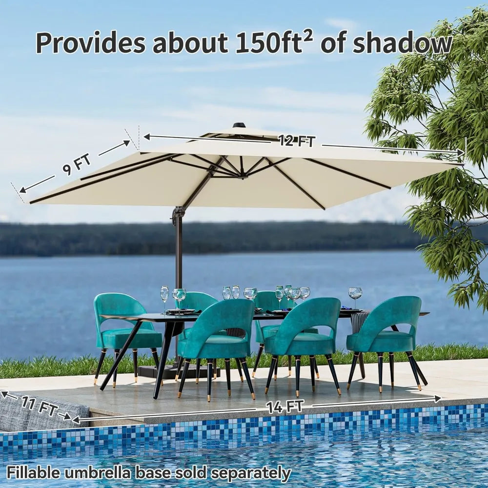 Rectangular  Large Offset Umbrella