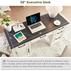 Computer Desk with Drawers