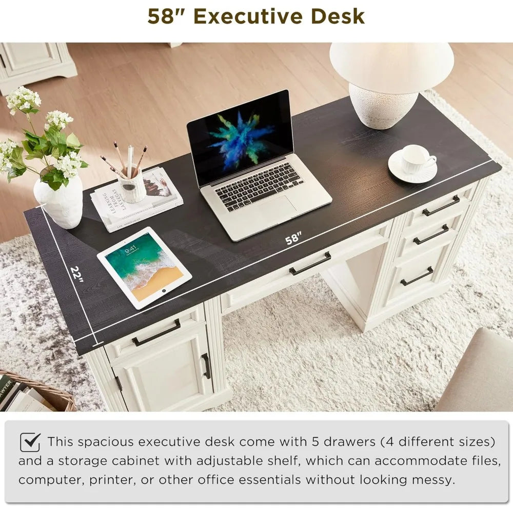 Computer Desk with Drawers