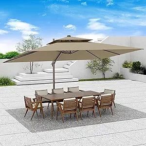Large Rectangular Heavy Duty Offset Umbrellas