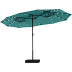 Extra Large Patio Umbrella with Solar Lights