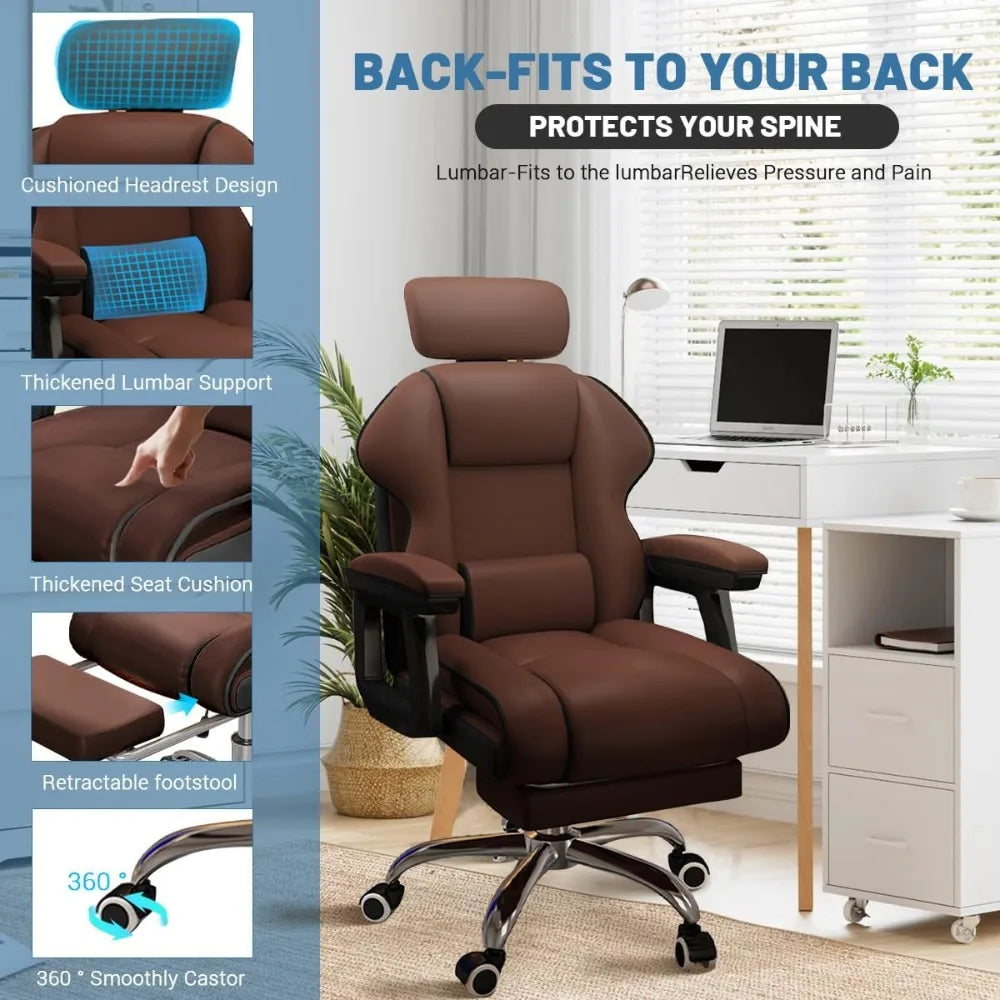Computer, Office Desk Chair, Ergonomic Adjustable