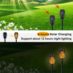 Solar Torch Lights with Flickering Flame