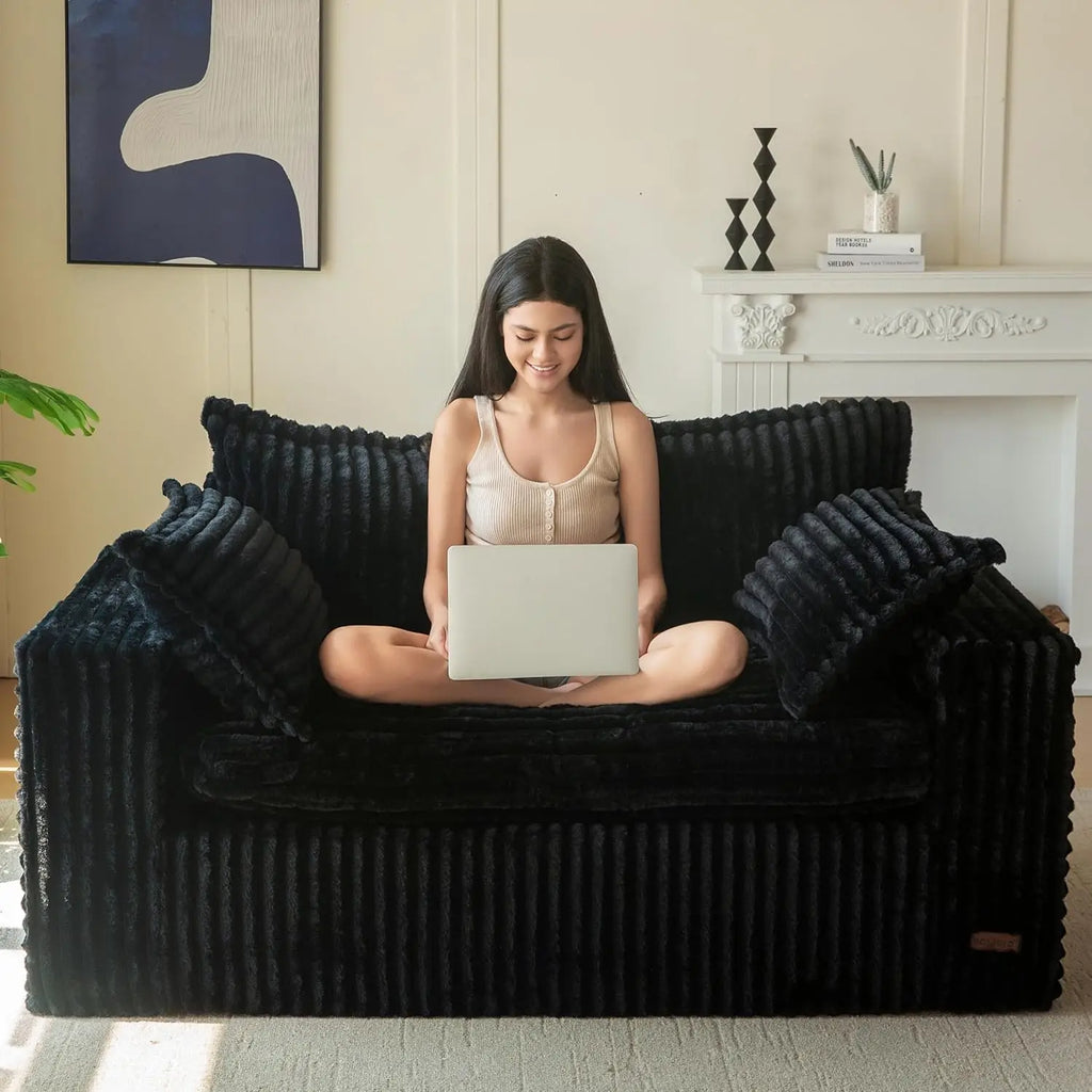 Bean Bag Chair Upholstered Loveseat Sofa