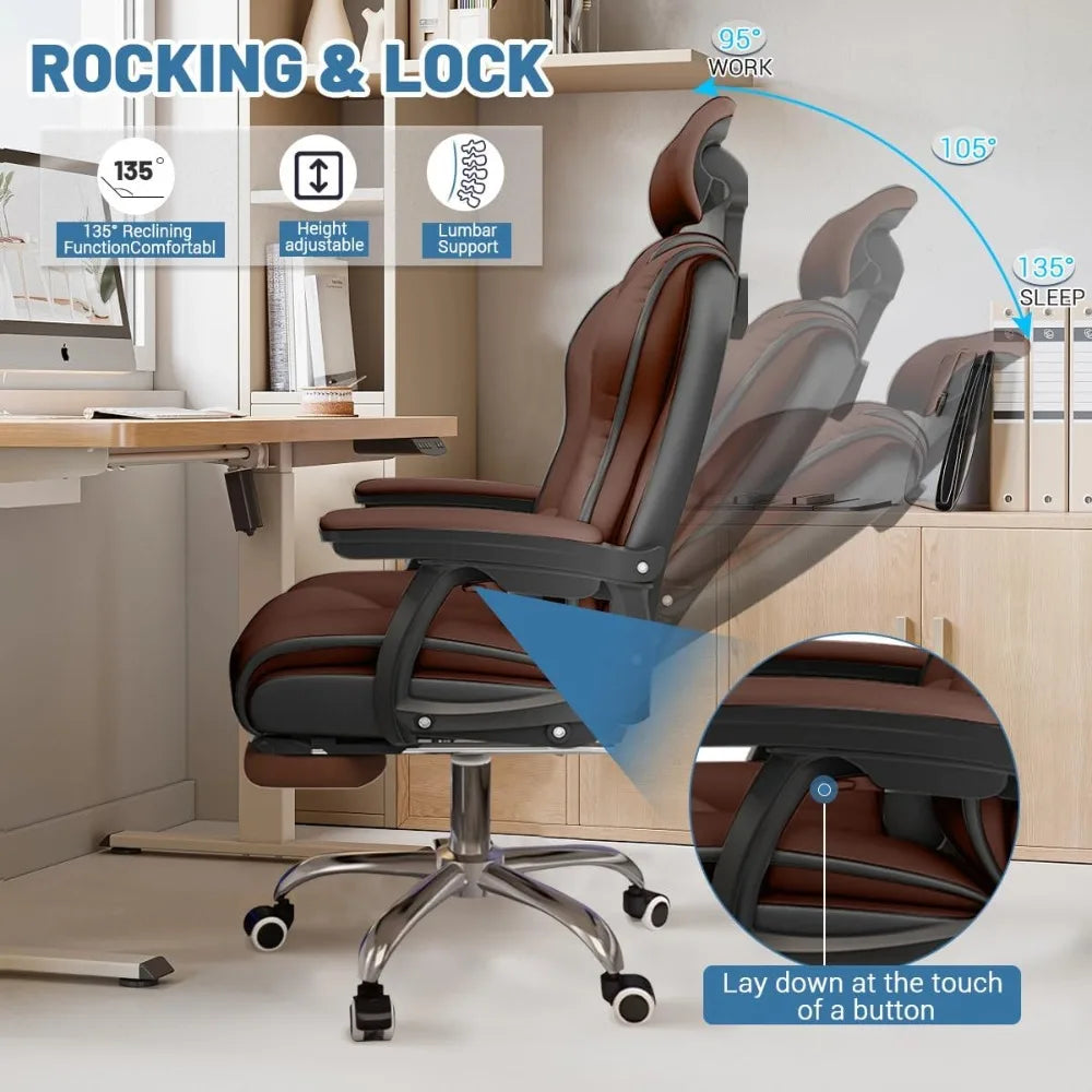 Computer, Office Desk Chair, Ergonomic Adjustable