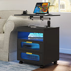 Wireless Charging Station, LED Nightstand