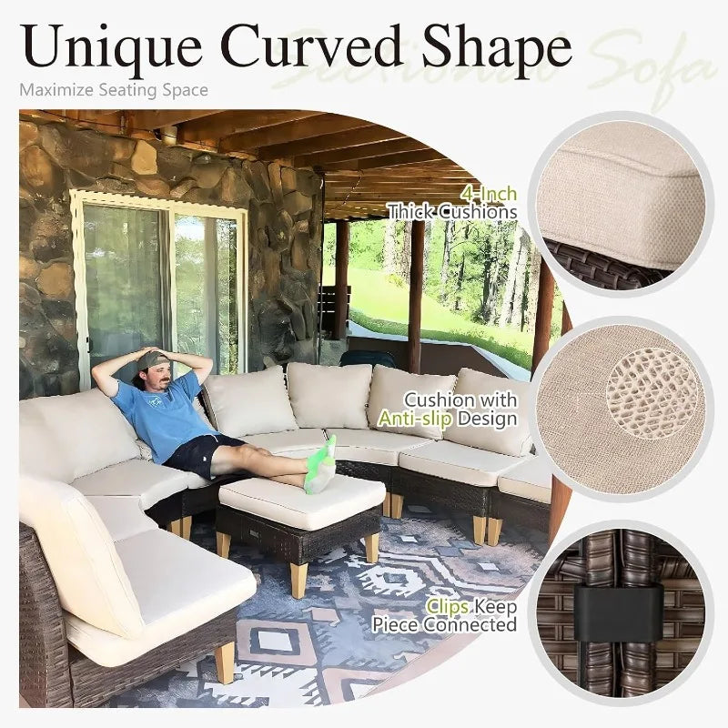 Oversized  Outdoor Patio Furniture Set