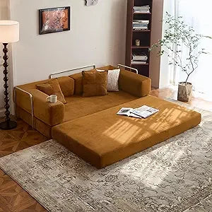 Convertible Sofa Bed  with Armrests and Backrest