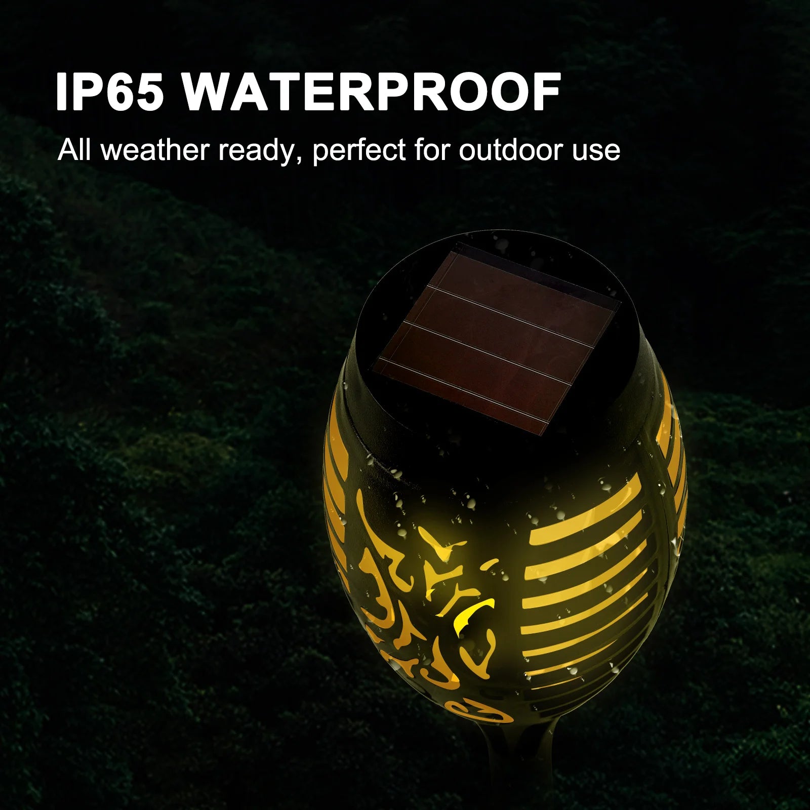 Solar Torch Lights with Flickering Flame