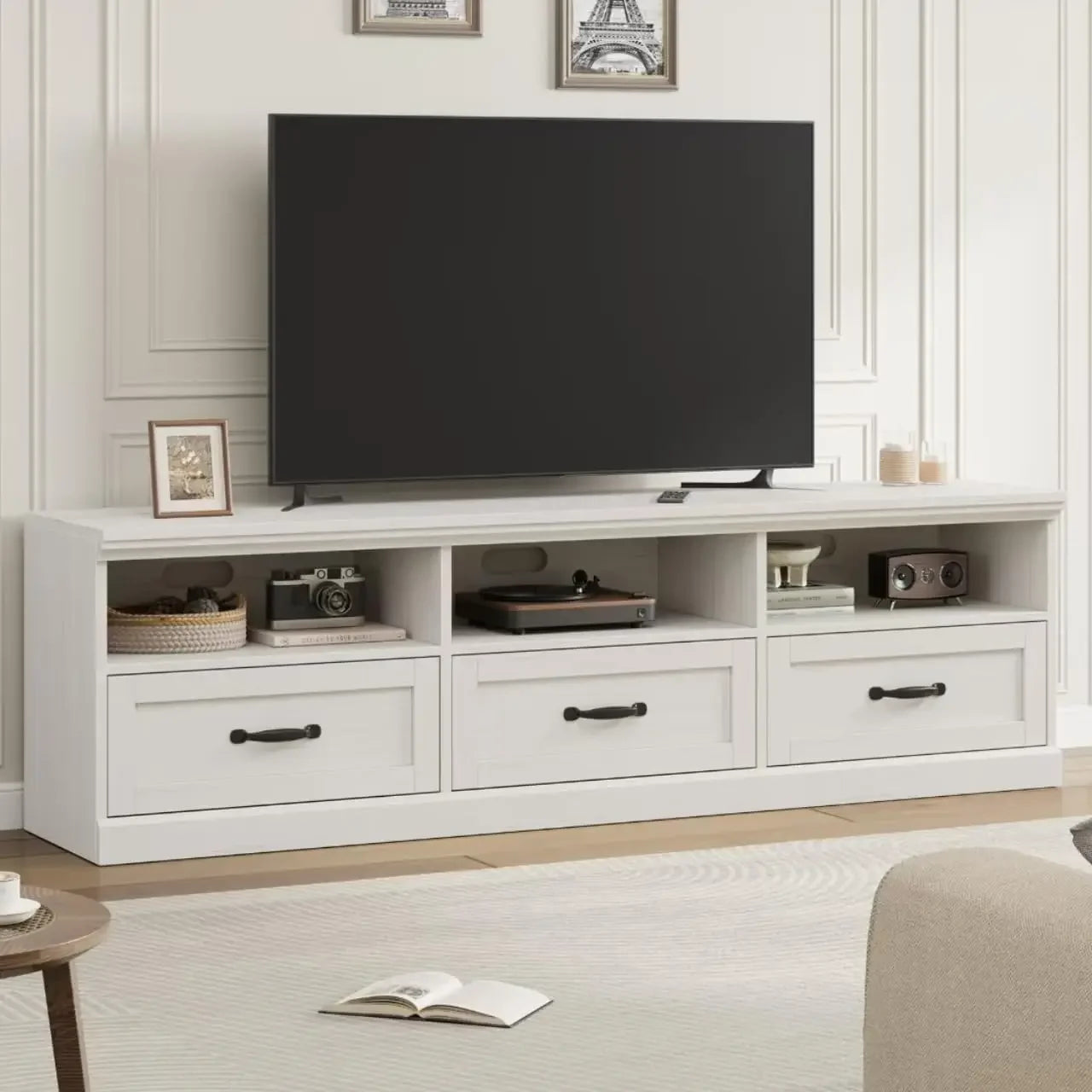 Modern Entertainment Center with Storage Drawers
