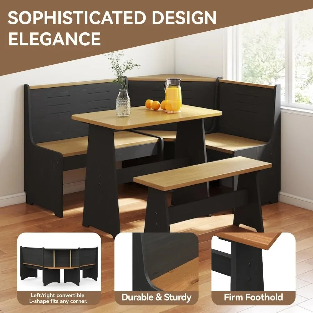 Dining Table Bench Chair Set