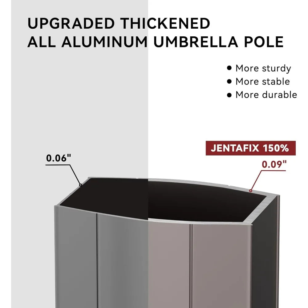 Large Rectangular Heavy Duty Offset Umbrellas