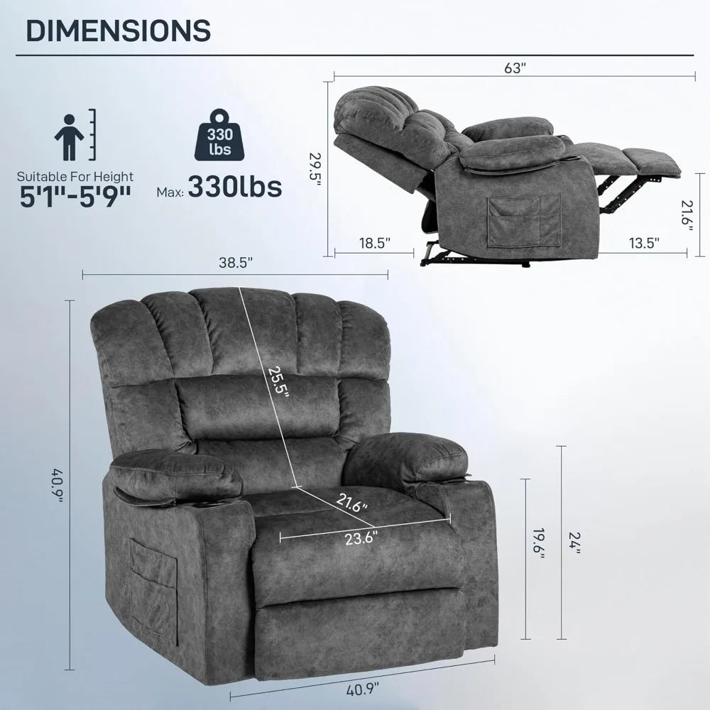 Modern Ergonomic Gravity Recliner