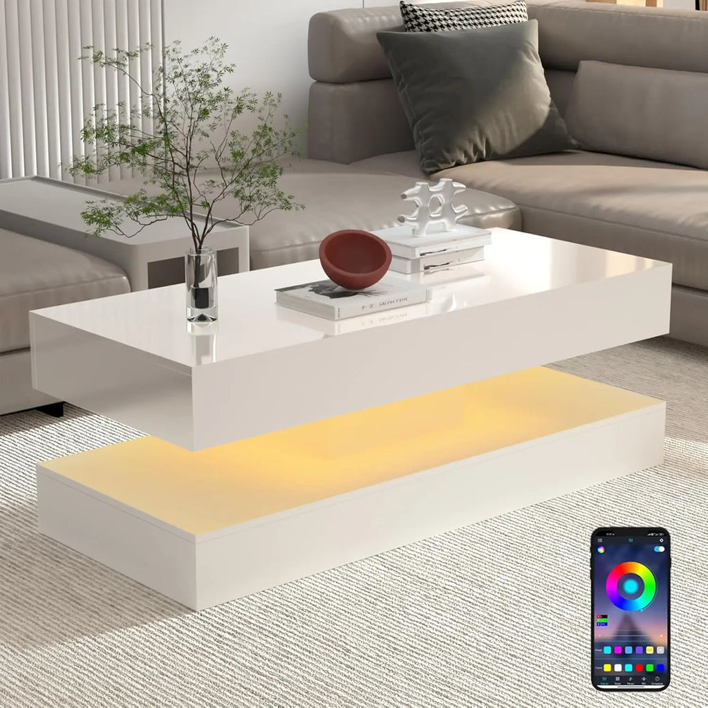 Coffee Table with LED lights