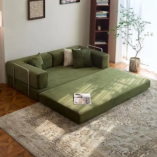 Convertible Sofa Bed  with Armrests and Backrest