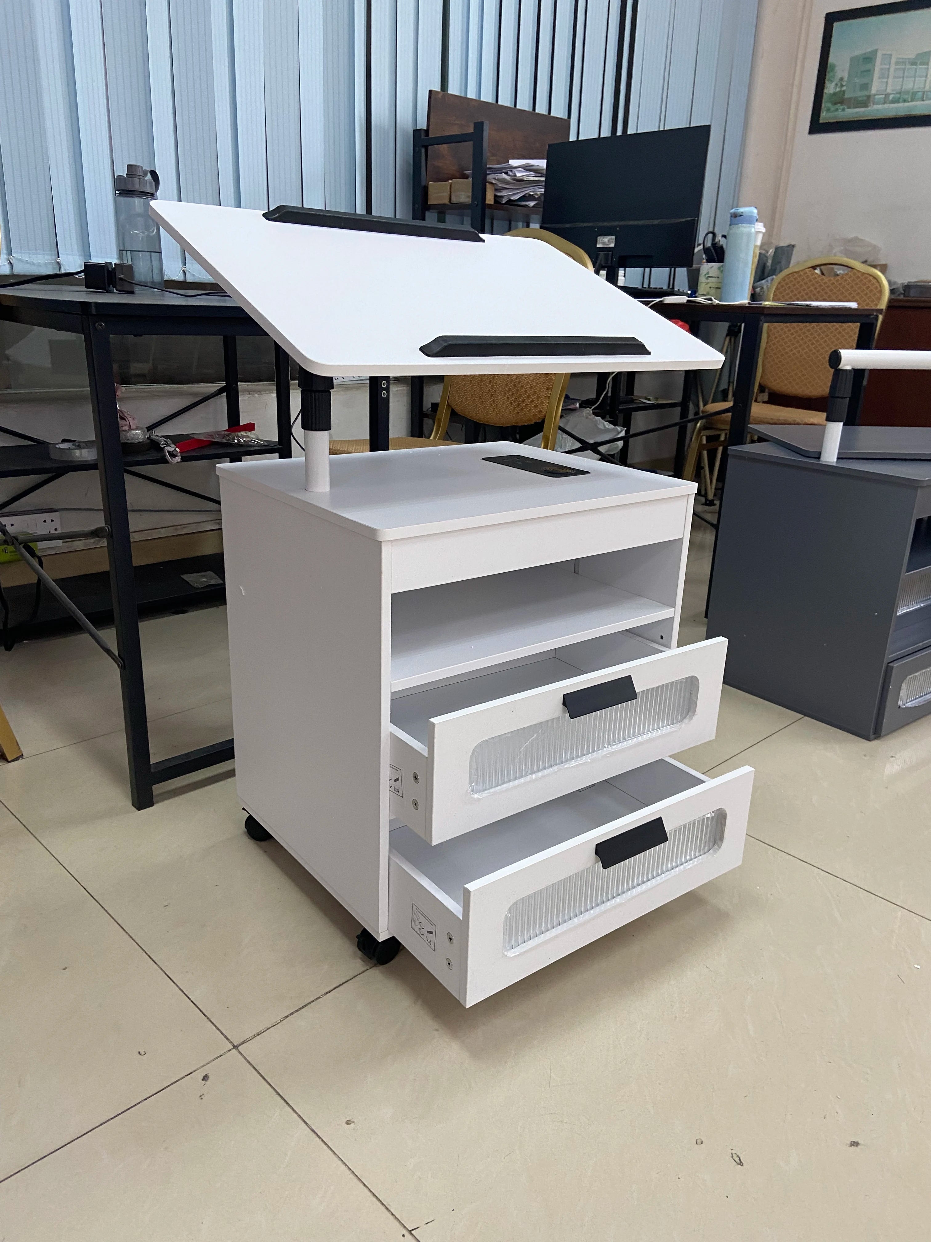Wireless Charging Station, LED Nightstand