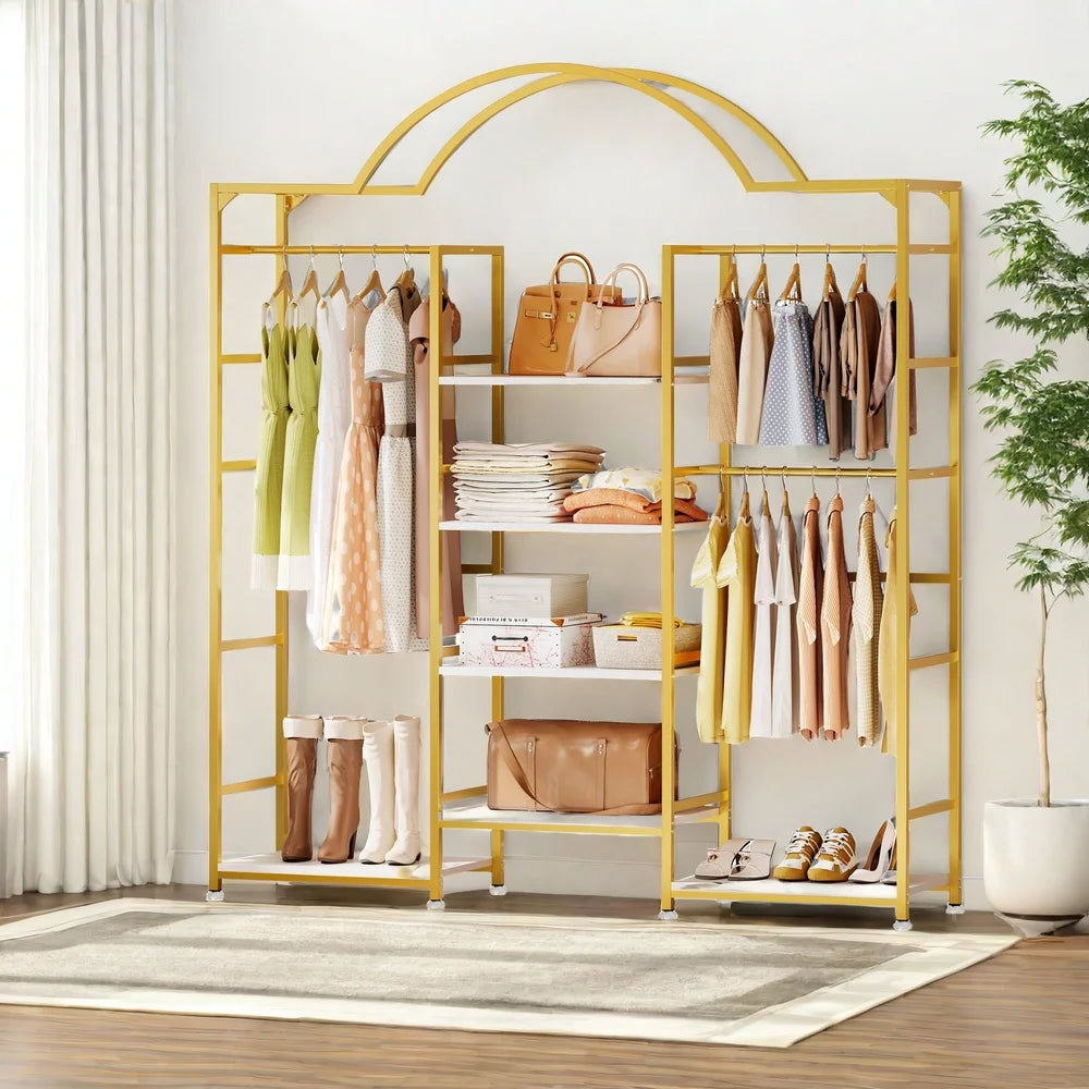 Garment Rack Organizer with shelves