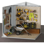 Outdoor Storage with Doors & Slooping Roof