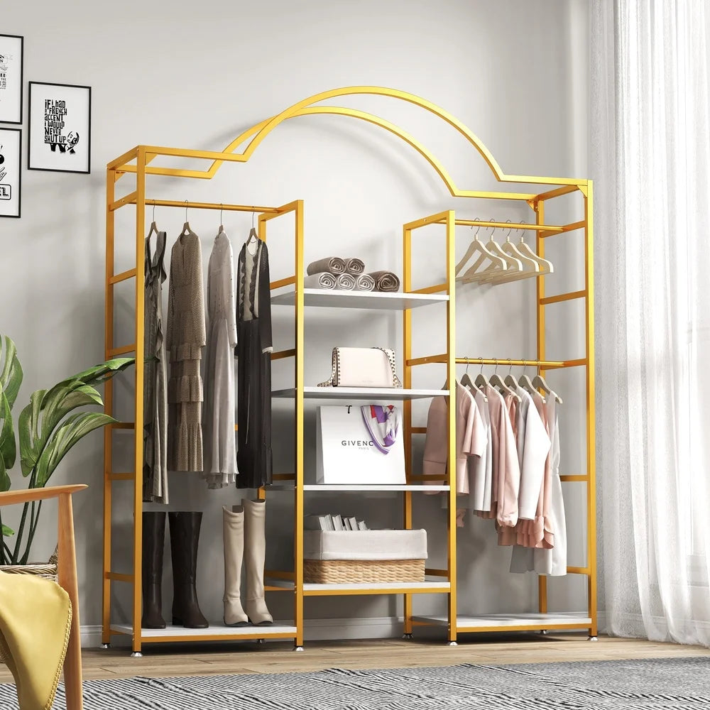 Garment Rack Organizer with shelves