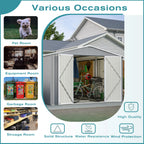 Large Utility Steel Garden Shed