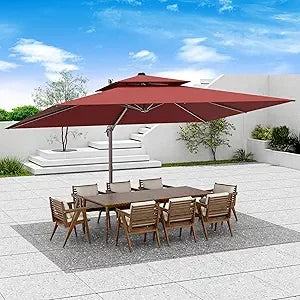 Large Rectangular Heavy Duty Offset Umbrellas