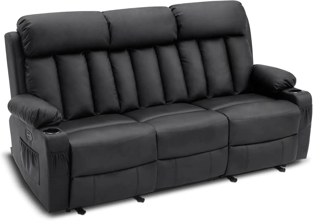 Reclining Sofa with Heat and Vibration