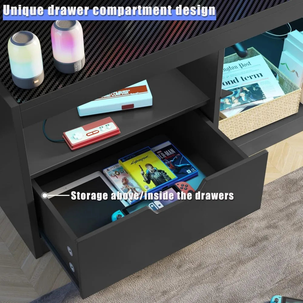 Entertainment Center Console with Storage