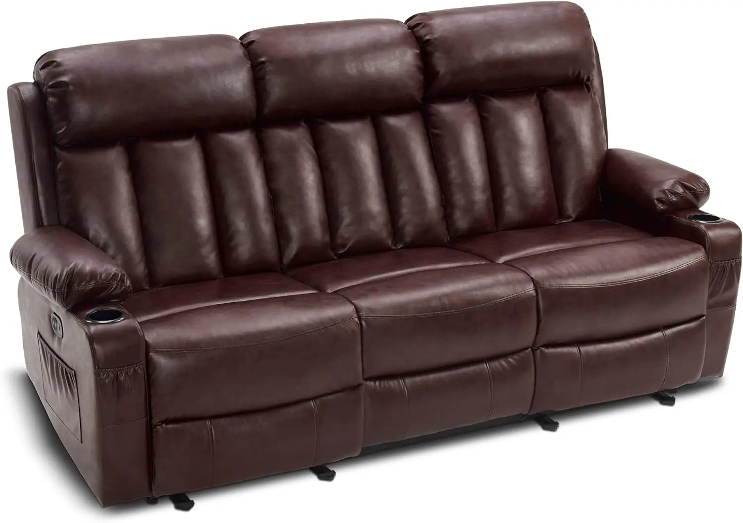 Reclining Sofa with Heat and Vibration