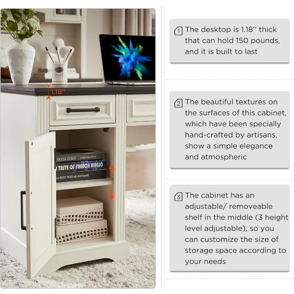 Computer Desk with Drawers