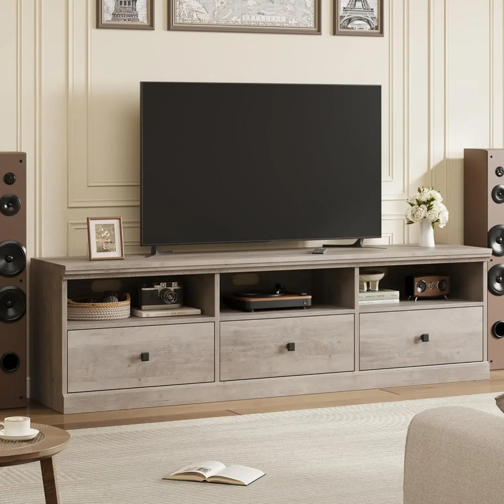 Modern Entertainment Center with Storage Drawers