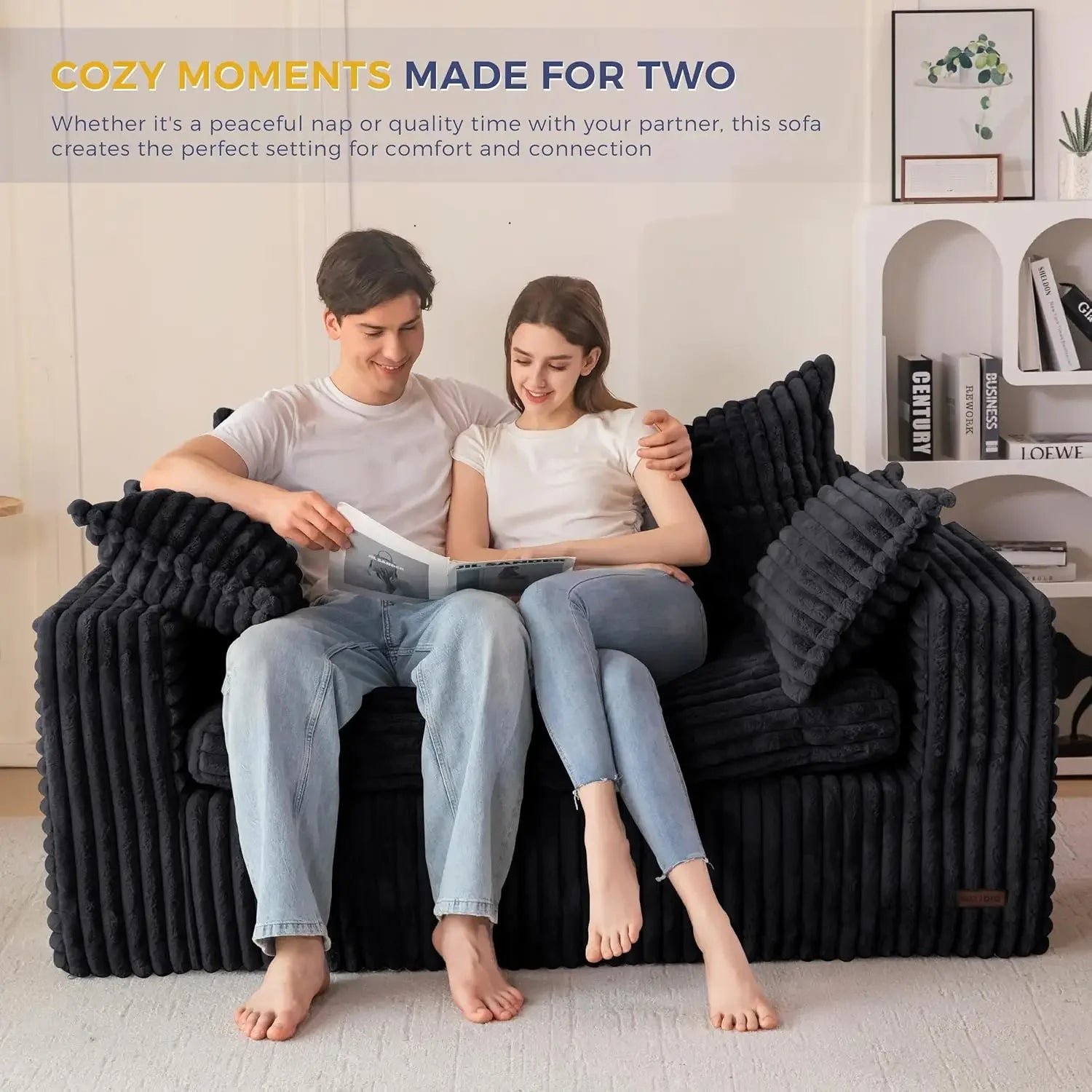 Bean Bag Chair Upholstered Loveseat Sofa