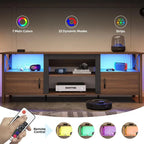 Entertainment Center with LED Lights
