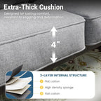Outdoor Metal Sectional Furniture with Cushions