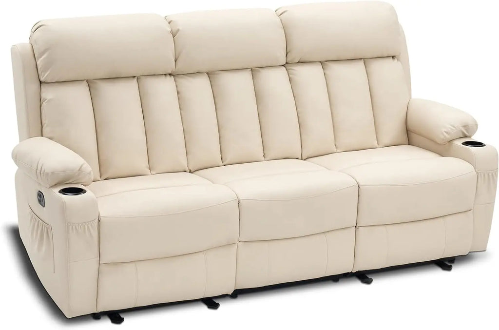 Reclining Sofa with Heat and Vibration
