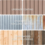 Outdoor Storage with Doors & Slooping Roof
