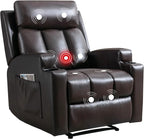 Manual Recliner with Massage and Heat